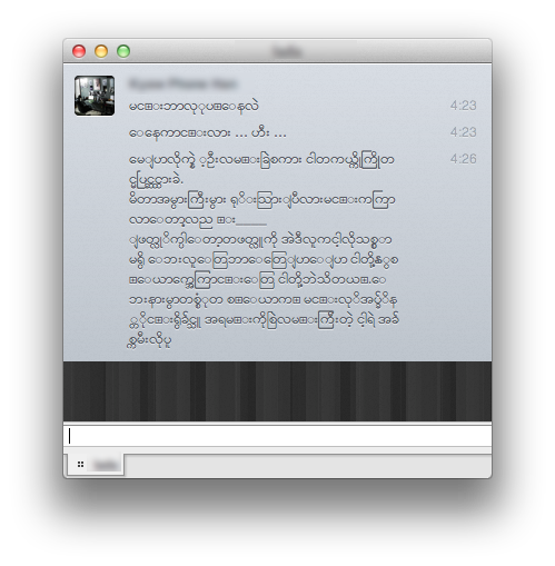 myanmar font for mac os x lion